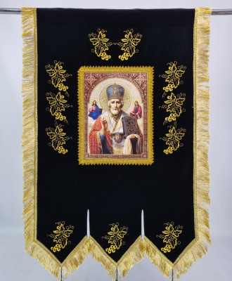 Хоругви оксамитові чорні Х04