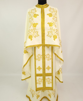 Вишиті церковні шати ФГ 43 молочний