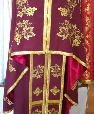 Одяг для священника ФГ43 вишневий