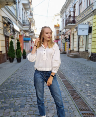 Cropped Faux leather Jacket