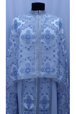 Вбрання для священиків Ф101 сріблясто голубе фото